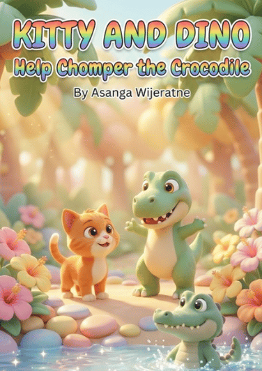 Kitty and Dino Help Chomper the Crocodile – children’s picture book cover