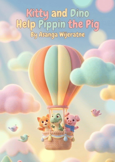 Kitty and Dino Help Pippin the Pig – children’s picture book cover