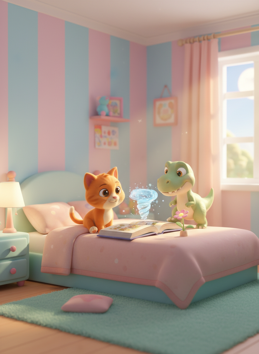 Parent reading a bedtime story during a cozy bedtime routine for kids ages 3–8