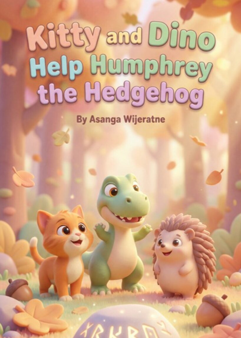 Kitty and Dino Help Humphrey the Hedgehog – children's picture book cover