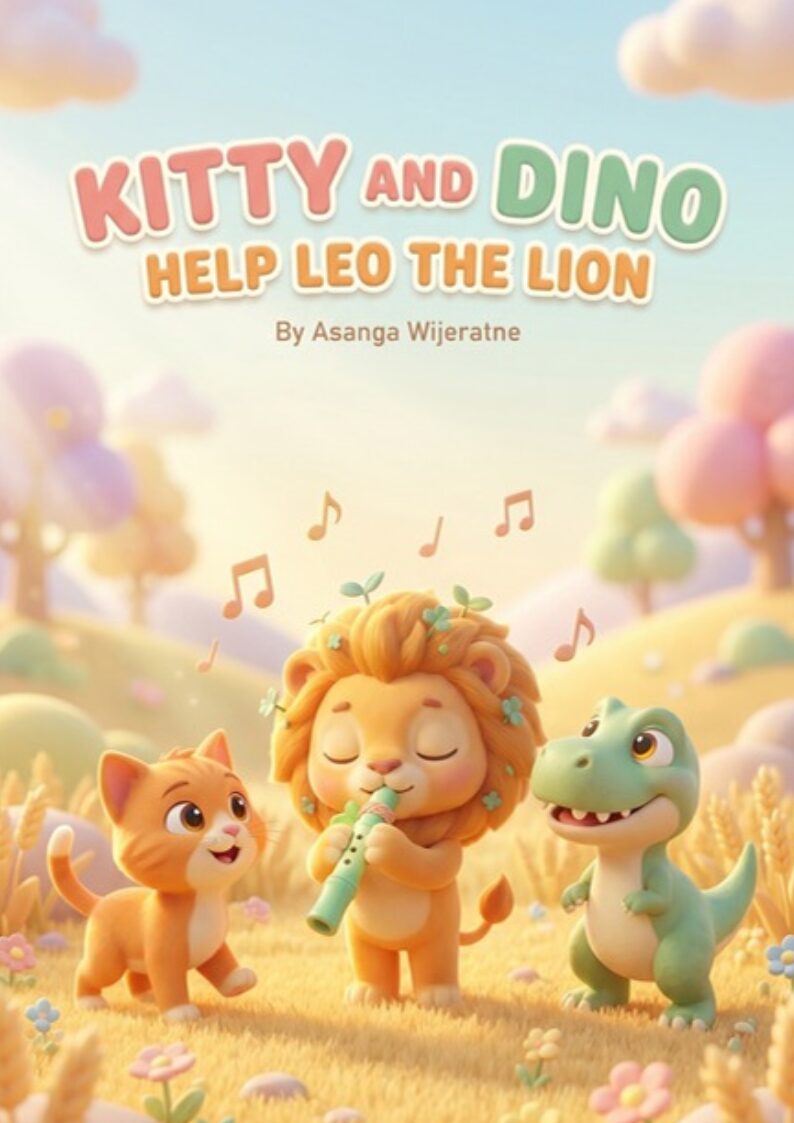 Kitty and Dino Help Leo the Lion – children's picture book cover