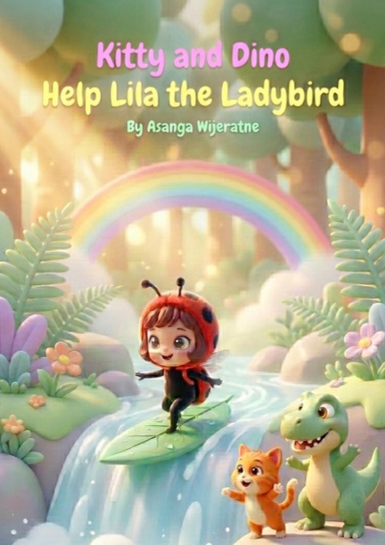Kitty and Dino Help Lila the Ladybird – children’s picture book cover