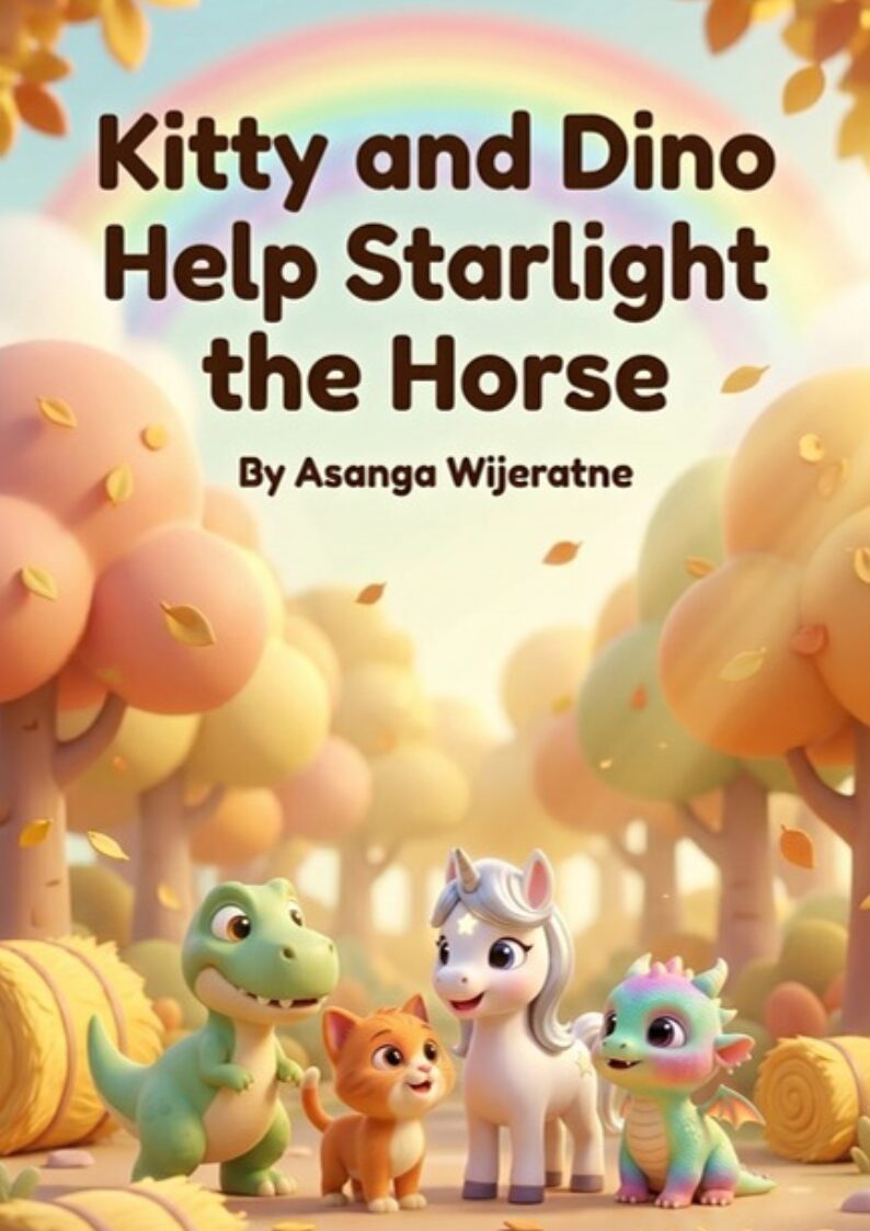 Kitty and Dino Help Starlight the Horse – children's picture book cover