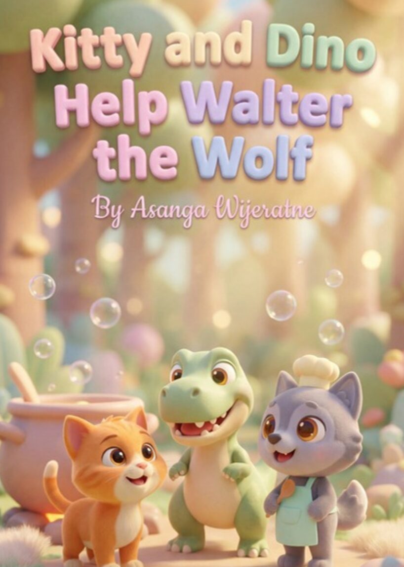 Kitty and Dino Help Walter the Wolf – children's picture book cover