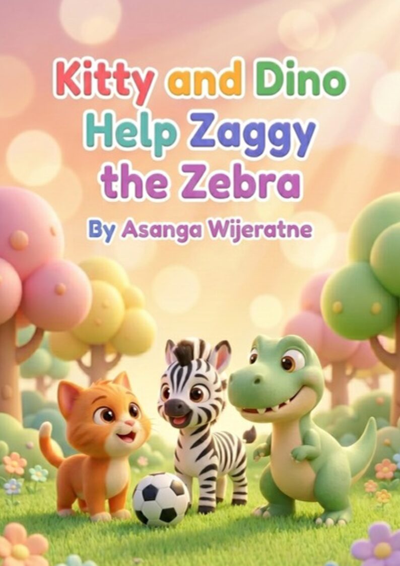 Kitty and Dino Help Zaggy the Zebra – children's picture book cover