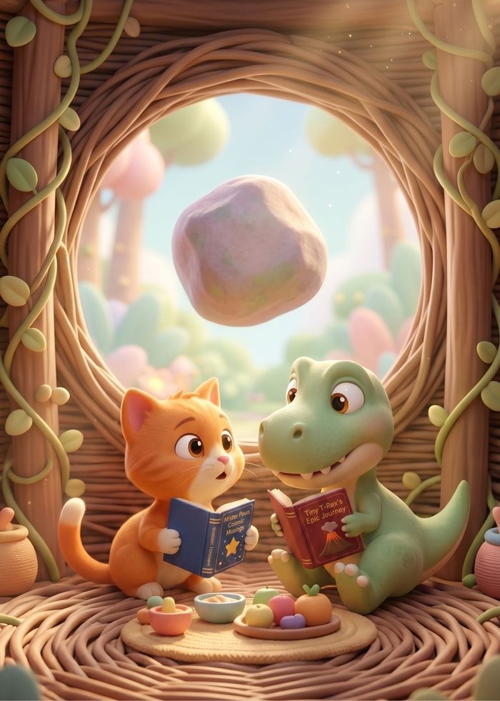 Kitty and Dino Help Milo the Monkey page 4
